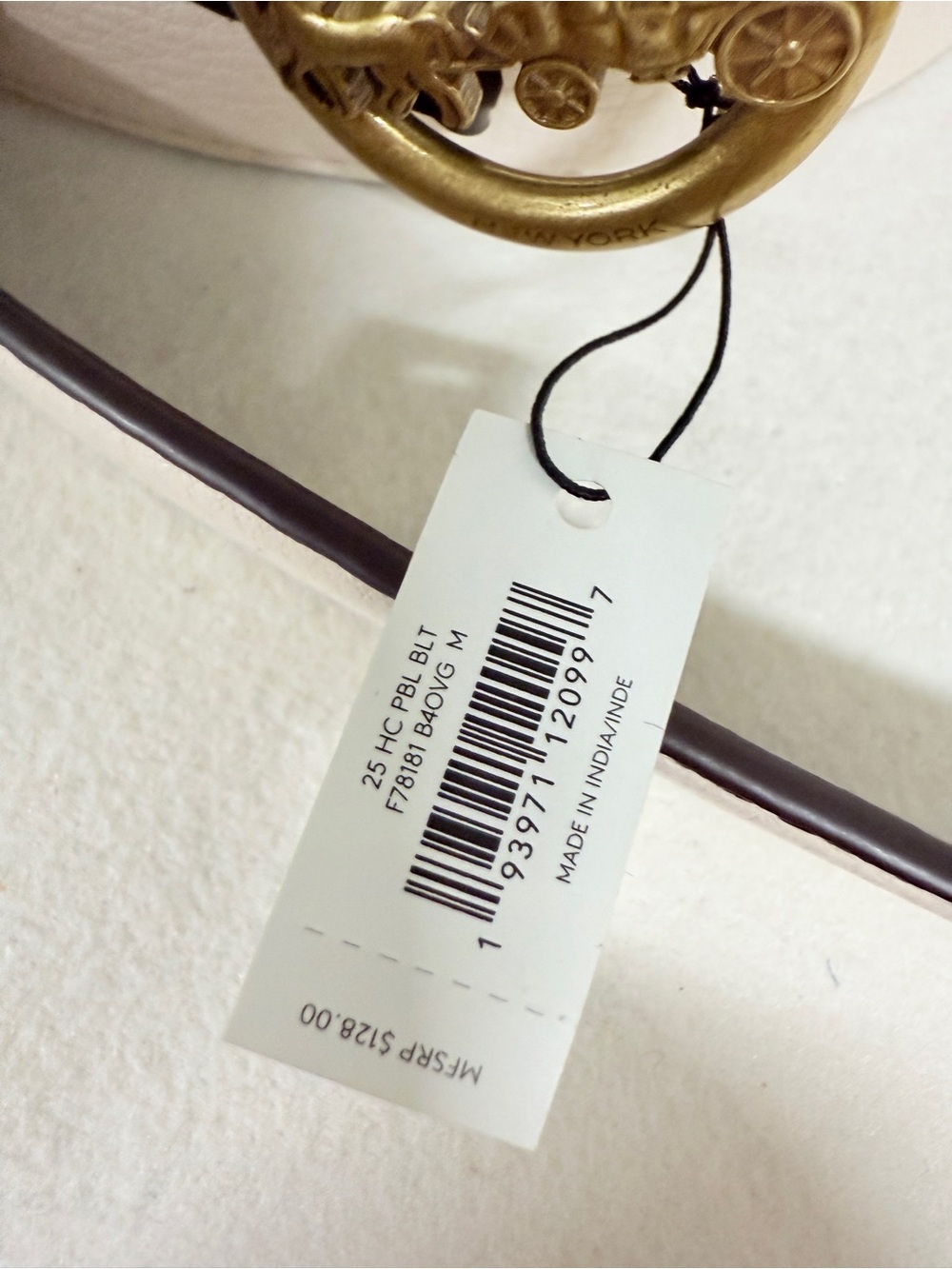coach Horse And Carriage Belt f78181 size m - Picture 3 of 4